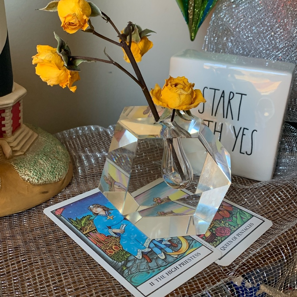 Mid-Century Norwegian Lead Crystal Bud Vase
